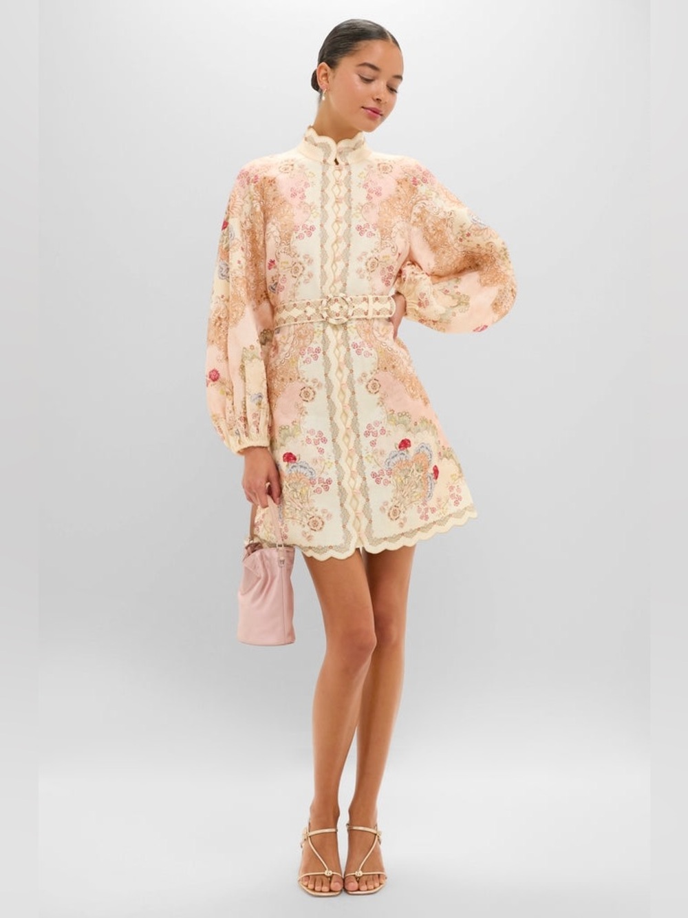 Zimmermann Wallpaper Floral Blush Daylight Mini Dress